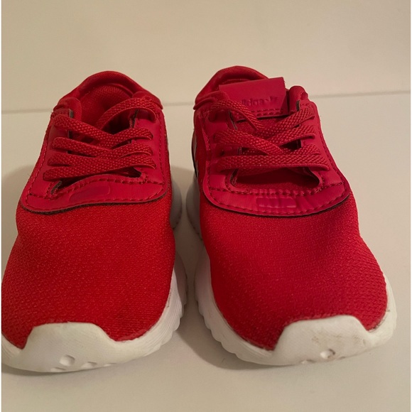 ADIDAS RED LITTLE GIRL SLIDE SNEAKERS - Picture 2 of 8